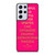 KATE SPADE NEW YORK QUOTES PINK Samsung Galaxy S21 Ultra Case Cover
