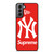 NEW YORK YANKEES SUPREME NEW ERA 2 Samsung Galaxy S21 Plus Case Cover