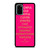KATE SPADE NEW YORK QUOTES PINK Samsung Galaxy S20 Plus Case Cover