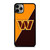WASHINGTON COMMANDERS NFL FOOTBALL LOGO iPhone 11 Pro Max Case Cover