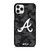 ATLANTA BRAVES BASEBALL BLACK CAMO iPhone 11 Pro Case Cover