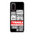 FRAGILE STAMP BARCODE LABELS Samsung Galaxy S20 Case Cover