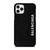BALENCIAGA LEATHER BLACK iPhone 11 Pro Case Cover