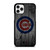 CHICAGO CUBS BASEBALL MLB WOOD LOGO iPhone 11 Pro Case Cover