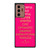 KATE SPADE NEW YORK QUOTES PINK Samsung Galaxy Note 20 Ultra Case Cover