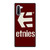 ETNIES FOOTWEAR LOGO Samsung Galaxy Note 10 Case Cover