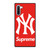 NEW YORK YANKEES X SUPREME RED Samsung Galaxy Note 10 Case Cover NEW YORK YANKEES X SUPREME RED Samsung Galaxy Note 10 Case Cover