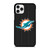 MIAMI DOLPHINS FOOTBALL TEXT iPhone 11 Pro Case Cover