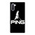 PING GOLF BLACK LOGO Samsung Galaxy Note 10 Case Cover