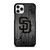 SAN DIEGO PADRES BASEBALL MLB WOOD LOGO iPhone 11 Pro Case Cover