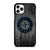 SEATTLE MARINERS BASEBALL MLB WOOD LOGO iPhone 11 Pro Case Cover