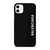 BALENCIAGA LEATHER BLACK iPhone 11 Case Cover