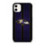 BALTIMORE RAVENS NFL METAL STRIPE iPhone 11 Case Cover BALTIMORE RAVENS NFL METAL STRIPE iPhone 11 Case Cover