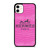 HERMES PARIS PINK LEATHER iPhone 11 Case Cover