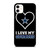 I LOVE MY DALLAS COWBOYS FOOTBALL NFL iPhone 11 Case Cover