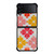 KATE SPADE JACQUARD PINK YELLOW Samsung Galaxy Z Flip 4 Case Cover