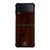 MERCEDES BENZ WOOD BROWN Samsung Galaxy Z Flip 4 Case Cover