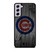 CHICAGO CUBS BASEBALL MLB WOOD LOGO Samsung Galaxy S21 FE Case Cover