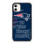 NEW ENGLAND PATRIOTS NFL FOOTBALL FANS 3 iPhone 11 Case Cover