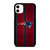 NEW ENGLAND PATRIOTS NFL METAL STRIPE iPhone 11 Case Cover