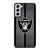 LAS VEGAS RAIDERS NFL METAL STRIPE Samsung Galaxy S21 FE Case Cover
