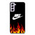 NIKE SWOOSH IN FLAMES Samsung Galaxy S21 FE Case Cover