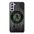 OAKLAND ATHLETICS BASEBALL MLB WOOD LOGO Samsung Galaxy S21 FE Case Cover