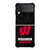 WISCONSIN BADGERS UNIVERSITY FOOTBALL Samsung Galaxy Z Flip 3 Case Cover