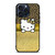HELLO KITTY GOLD GLITTER LEOPARD iPhone 15 Pro Max Case Cover