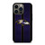 BALTIMORE RAVENS NFL METAL STRIPE iPhone 13 Pro Case Cover
