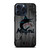 MIAMI MARLINS BASEBALL MLB WOOD LOGO iPhone 15 Pro Max Case Cover