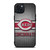 CINCINNATI RED MLB BASEBALL METAL iPhone 15 Plus Case Cover