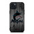 MIAMI MARLINS BASEBALL MLB WOOD LOGO iPhone 15 Plus Case Cover