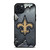 NEW ORLEANS SAINTS BROKEN METAL iPhone 15 Plus Case Cover