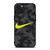 NIKE SWOOSH BLACK CAMO iPhone 15 Plus Case Cover