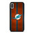 MIAMI DOPHINS NFL METAL STRIPE iPhone X / XS Case Cover