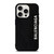 BALENCIAGA LEATHER BLACK iPhone 15 Pro Case Cover
