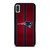 NEW ENGLAND PATRIOTS NFL METAL STRIPE iPhone X / XS Case Cover