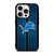 DETROIT LIONS NFL METAL STRIPE iPhone 15 Pro Case Cover