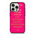 KATE SPADE NEW YORK QUOTES PINK iPhone 15 Pro Case Cover