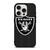 LAS VEGAS RAIDERS FOOTBALL TEXT iPhone 15 Pro Case Cover