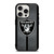 LAS VEGAS RAIDERS NFL METAL STRIPE iPhone 15 Pro Case Cover