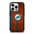 MIAMI DOPHINS NFL METAL STRIPE iPhone 15 Pro Case Cover MIAMI DOPHINS NFL METAL STRIPE iPhone 15 Pro Case Cover