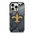 NEW ORLEANS SAINTS BROKEN METAL iPhone 15 Pro Case Cover