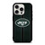 NEW YORK JETS NFL METAL STRIPE iPhone 15 Pro Case Cover