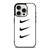 NIKE TRIPPLE SWOOSH WHITE iPhone 15 Pro Case Cover