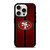 SAN FRANCISCO 49ERS NFL METAL STRIPE iPhone 15 Pro Case Cover