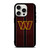 WASHINGTON COMMANDERS NFL METAL STRIPE iPhone 15 Pro Case Cover