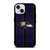 BALTIMORE RAVENS NFL METAL STRIPE iPhone 15 Case Cover BALTIMORE RAVENS NFL METAL STRIPE iPhone 15 Case Cover