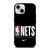 BROOKLYN NETS NBA BASKETBALL LOGO iPhone 15 Case Cover